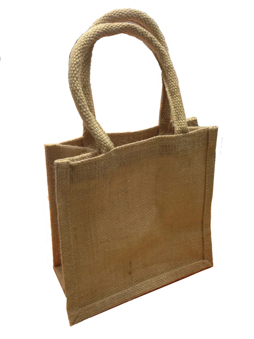 Plain Laminated Jute Bags 20 X 20 X 10cm Pack Of 5 Sun Packaging